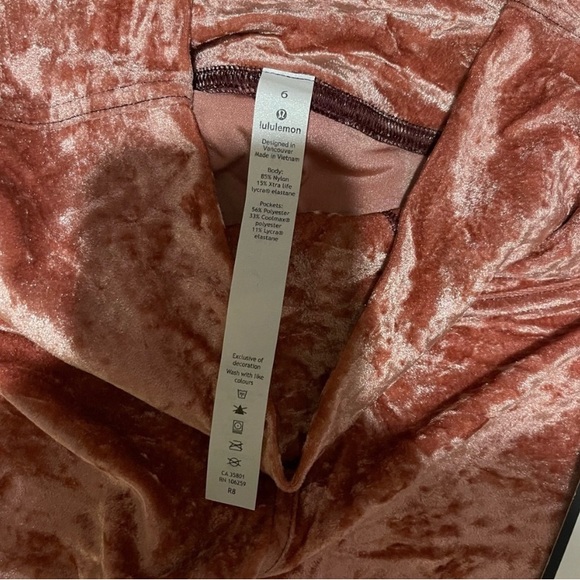 Lululemon Wunder Lounge High-Rise Tight 28” *Crushed Velvet* - Picture 2 of 7